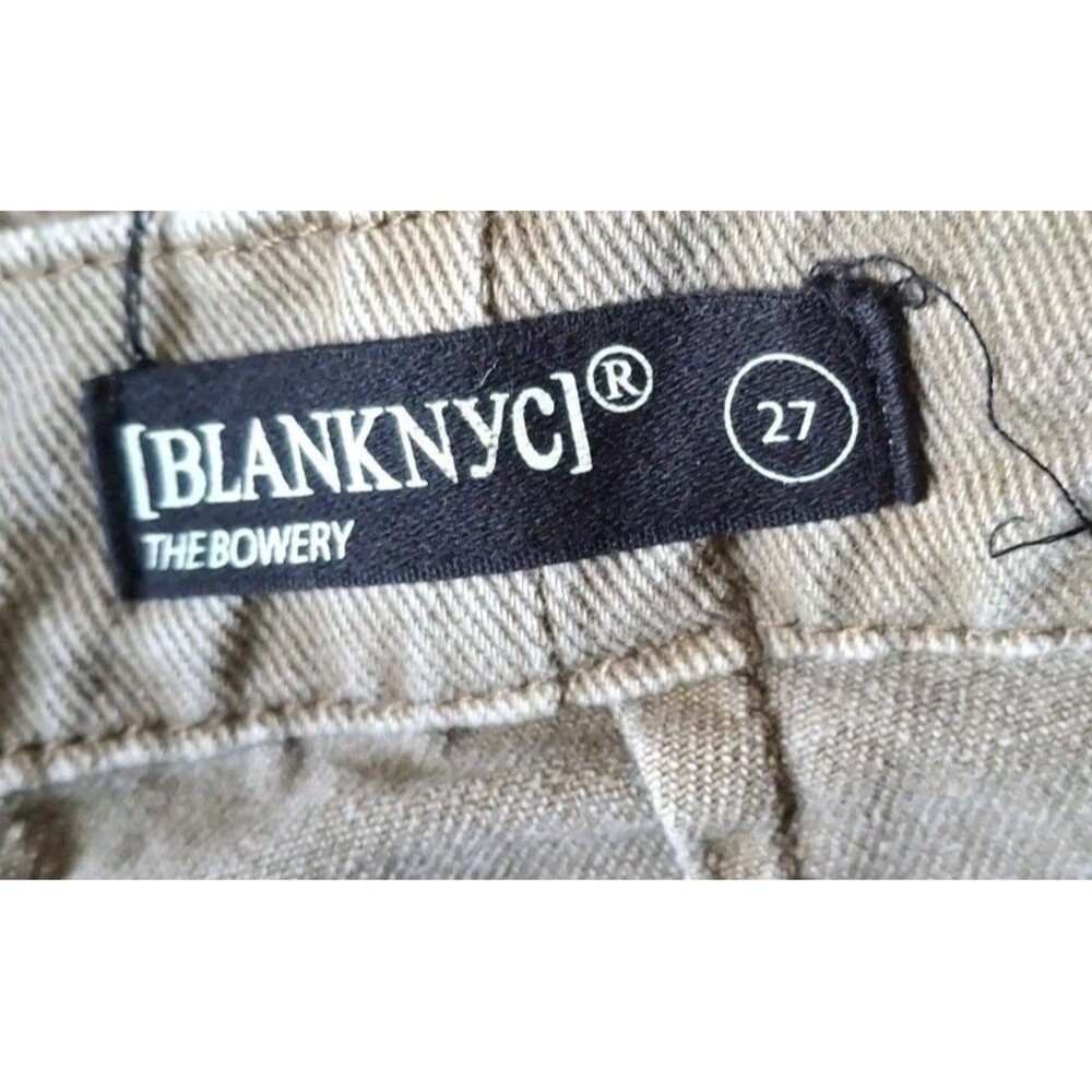 BLANK NYC High Rise Barrel Leg Jeans Size 27 The Bowery Distressed Denim Pants - Picture 3 of 9